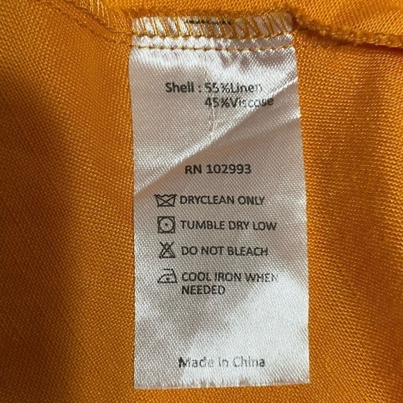 Marissa Webb Collective Yellow Cold Shoulder Ruffle Mini Dress Women's Size 0 - Picture 13 of 13